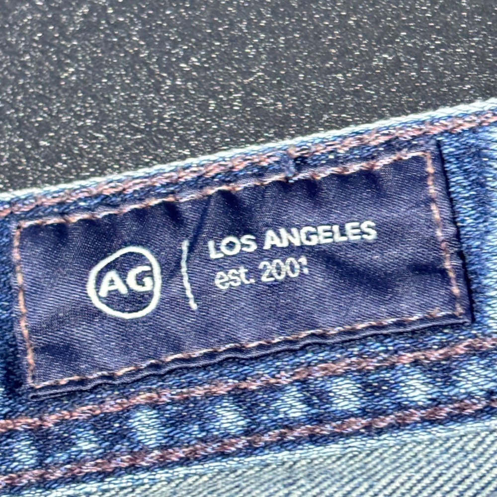 AG Adriano Goldschmied Everett Slim Straight‎ Jeans Mens 29x34 Blue Japan Fabric - Picture 4 of 9